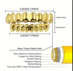 Grillz Gold & Silver 8×8 5